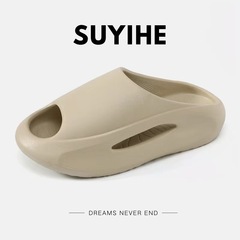 2024款飛機拖鞋男新潮流時尚情侶居家厚底防滑簡約百搭外穿一字拖