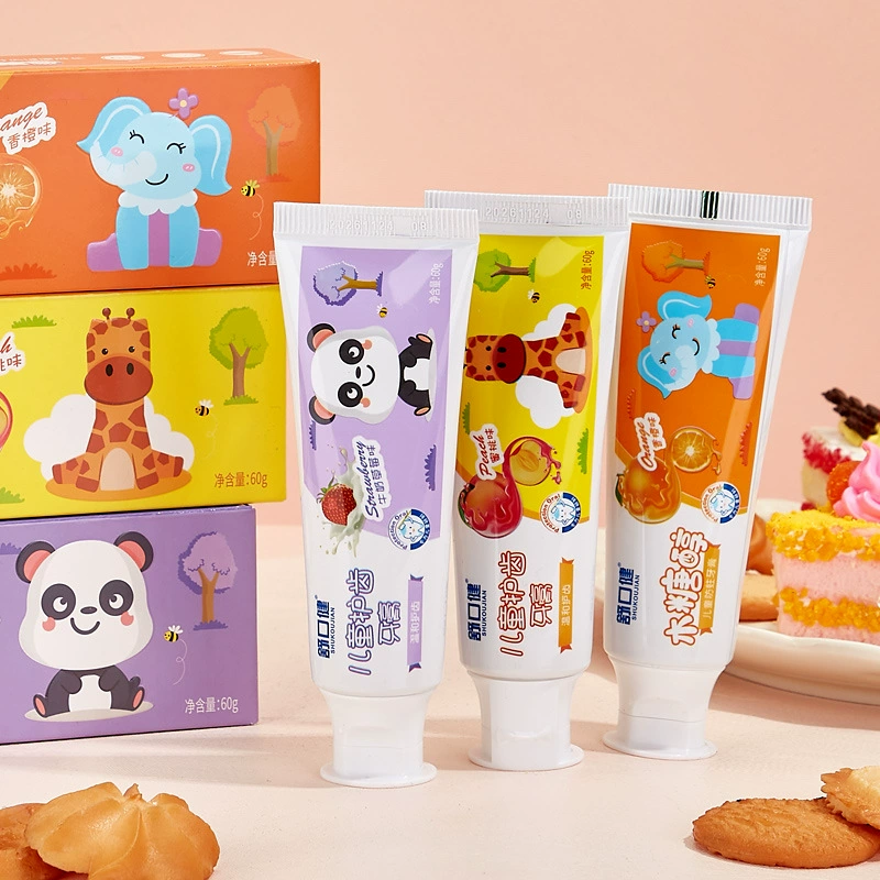 Детская детская зубная паста с фруктовым вкусом От 2 до 12 лет период смены зубов, защита от моли, твердые зубы, клубничный ксилит, пробиотическая зубная паста