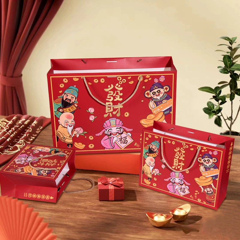 2025 Новый год Подарочная сумка Год Змеи Национальный Прилив Бумажный Пакет