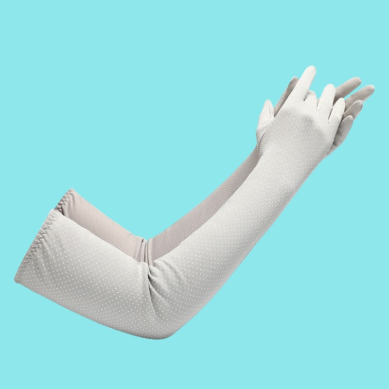 Guantes de protección solar verano alargado protección del brazo verano de las mujeres protección UV manga larga de hielo para mujer