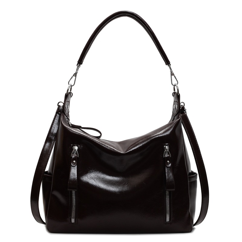 Bolsos de gran capacidad para mujer 2025 nuevo bolso de súper fuego de comercio exterior Bolso de axila de un solo hombro de varios bolsillos