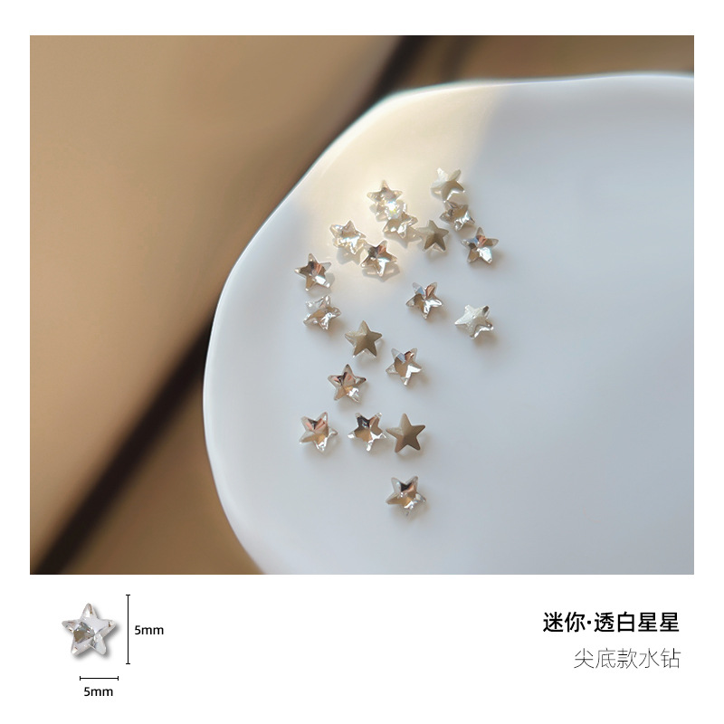 Mini Pentagram Diamond Diamond White Powder Star Star Diamond…