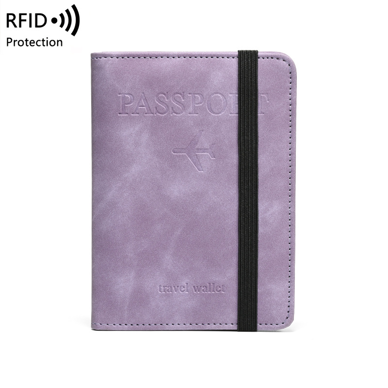 海外旅行用新製品 RFID 盗難防止カードバッグ 無地 シンプル パスポートホルダー 大容量 海外収納 パスポートホルダー|undefined