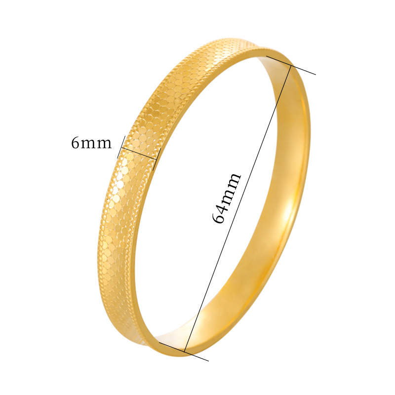 Pulsera de oro de arena brillante dragón de oro escala Polka Dot patrón hombres y mujeres multi-especificación estilo antiguo patrimonio artesanía pulsera de estilo nacional fábrica al por mayor