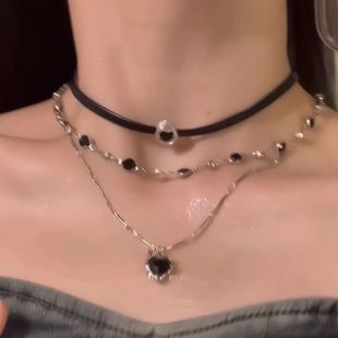 y2k���Ķ��ӯB����Ů��������Ƥ�K��i���choker�i�