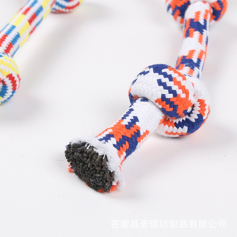 Juguetes para mascotas perros molar resistente a la mordida doble cuerda nudos Teddy Corky perros interactivos desmontaje fabricante de juguetes para perros