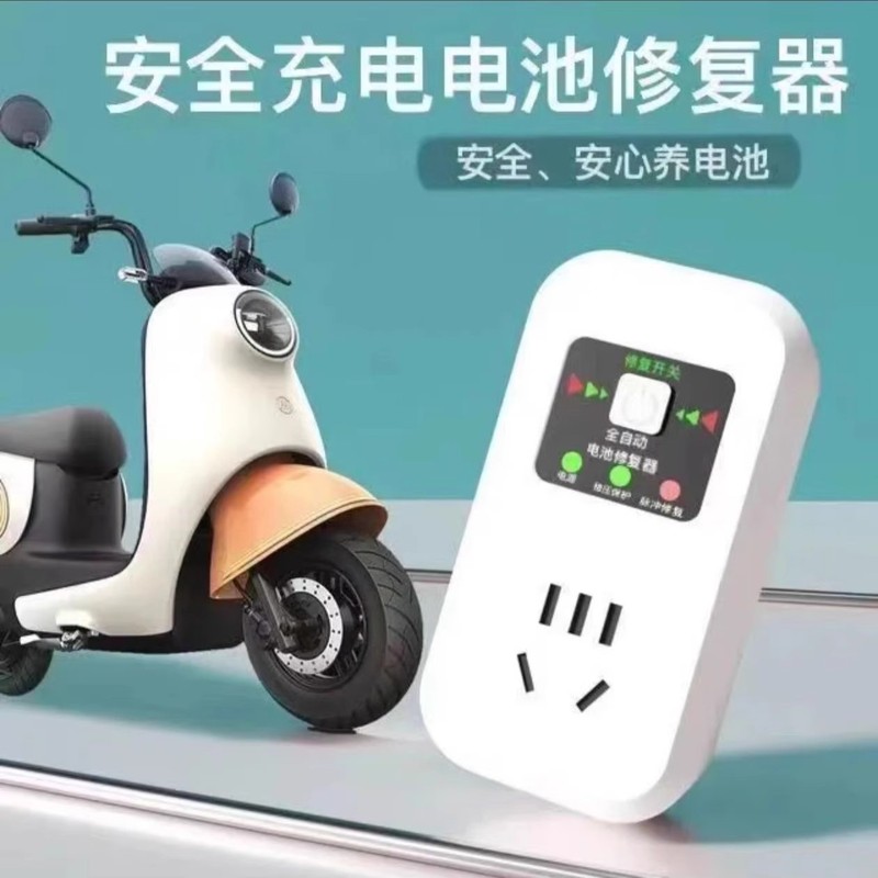 电动车电瓶脉冲修复器激活电瓶充电自动断电插座48V60V72V96V通用|undefined