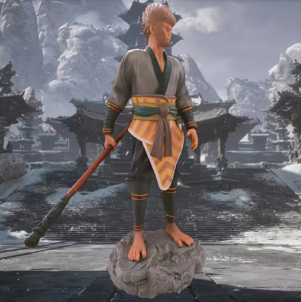 (2개) 재고 손으로 만든 우콩 워커 세트 블랙 우콩 게임 신화 주변 데스크탑 장식품 운명 재고 도매