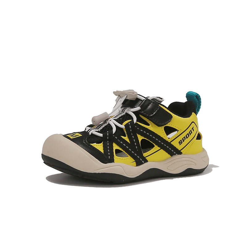 New Children's Closed Toe Sandals Breathable Casual Shoes For Girls Soft Sole Hollow Out Outdoor Beach Shoes For Boys_voghion.com