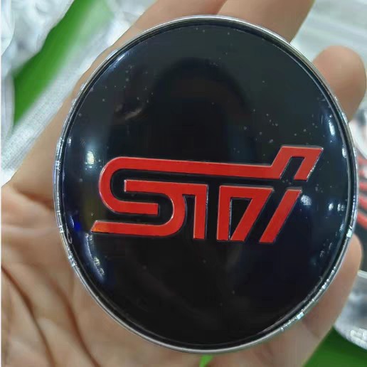Wheel Hub Cap for STI Wheel Replacement Black/Red/Blue 60MM