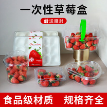 一次性草莓盒子水果打包塑料盒批发抗压车厘子爱心打包盒加厚礼盒