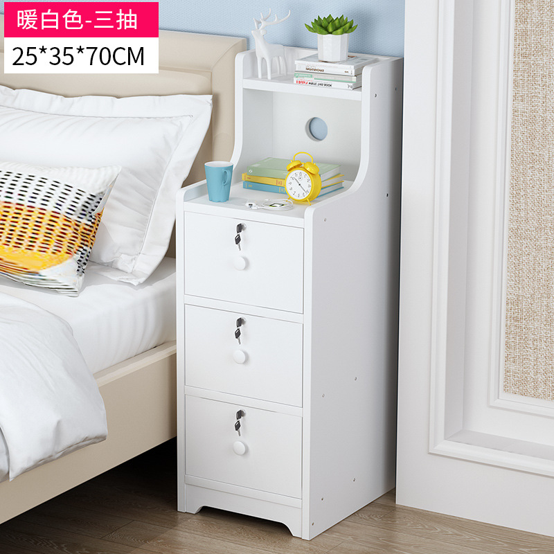 Tabernita de cabecera simple y moderna dormitorio pequeño estante de cabecera de cama de piso pequeño armario de almacenamiento casero armario de almacenamiento