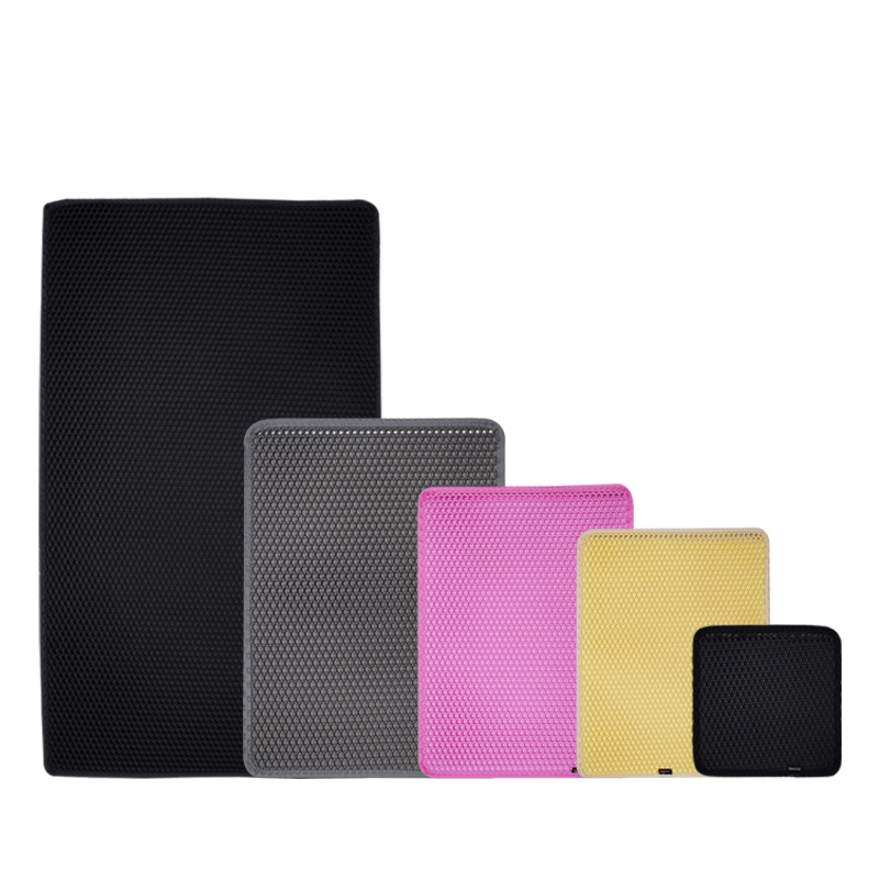 EVA estera de arena para gatos de doble capa antideslizante impermeable hogar estera para mascotas generación caja de arena para gatos Control de salpicaduras al por mayor