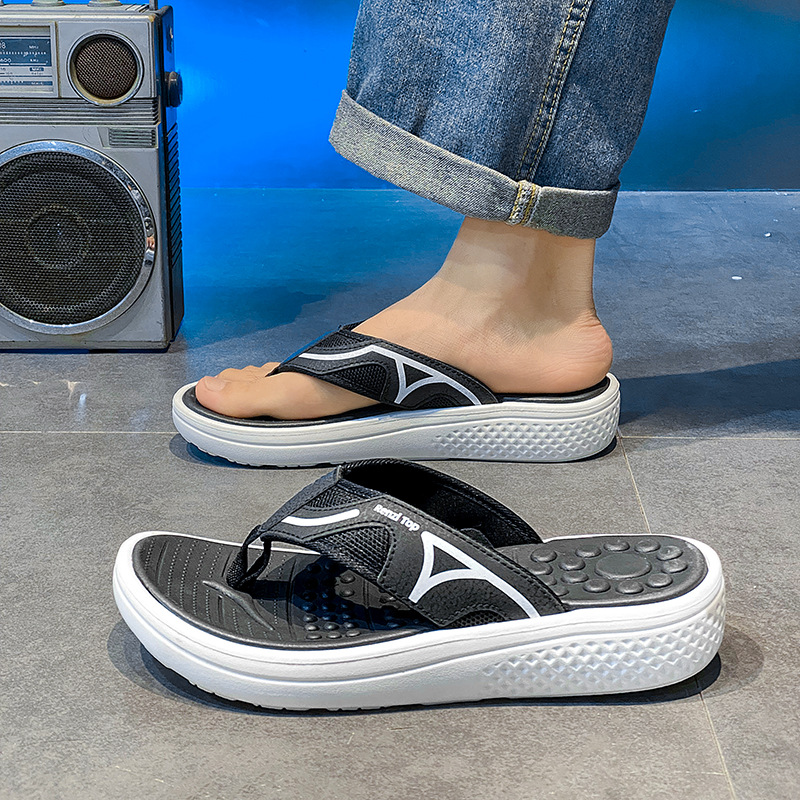Chanclas para hombre verano nuevo estilo conducción exterior sandalias de playa deportivas y de ocio con chanclas antideslizantes