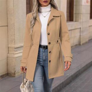 C 37664 Double Breasted Wool Coat ���Ië�ش��� �羳����