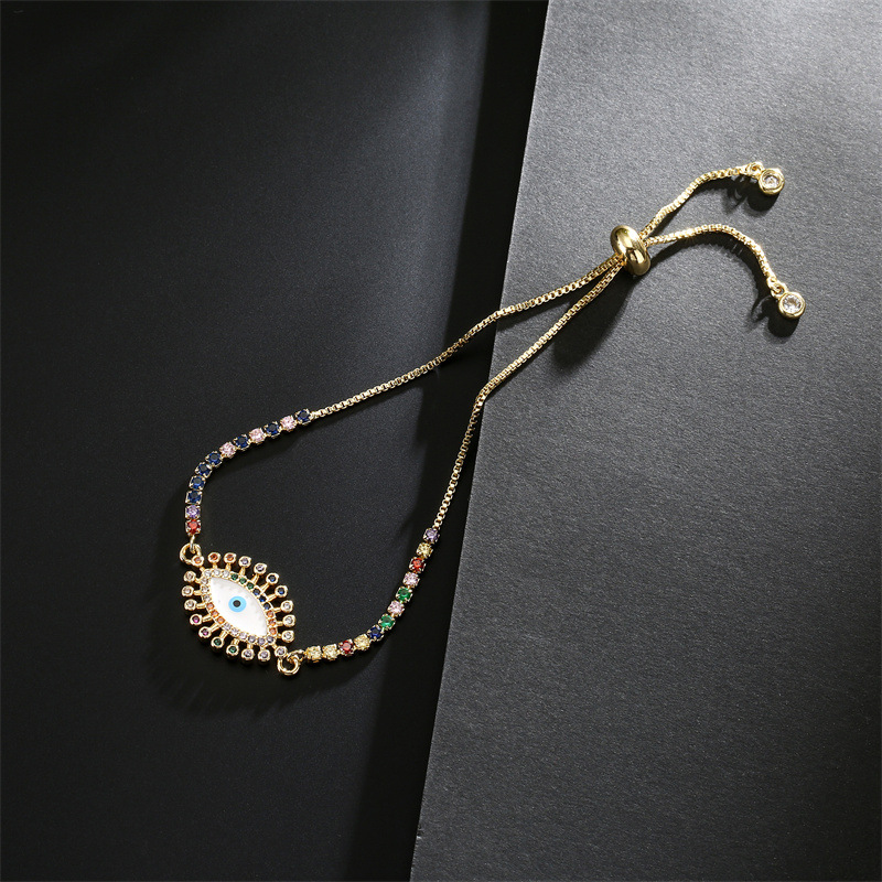 Fashion Eye Copper Bracelets Plating Zircon Copper Bracelets