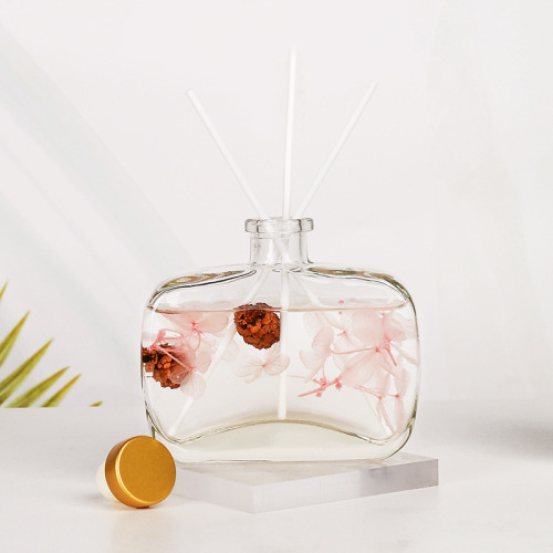 Aromatherapy essential oil flat bottle fireless aromatherapy hotel bedroom dried flowers rattan toilet deodorization long-lasting fragrance