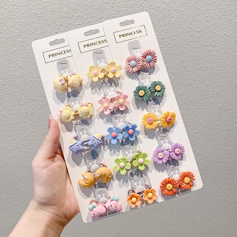 La cuerda del lazo del pelo del bebé la banda del pelo del pulgar de los niños tocado cuerda del pelo del bebé la niña no duele los accesorios del pelo de las muchachas de la banda de goma del pelo