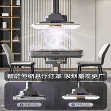 棋牌室吸煙燈麻將機館台排煙設備照明排氣扇抽風機電動折疊吊頂燈