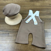 Photography props for new born, cap, overall, trousers for baby suitable for photo sessions, suitable for import, new collection