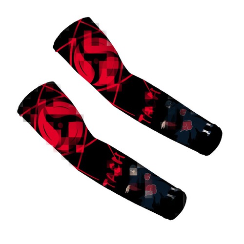 Sun-Protective Arm Sleeves for Men, Featuring Luffy from One Piece & Naruto Anime—Perfect for Sports, UV Protection, and Arm Coverage