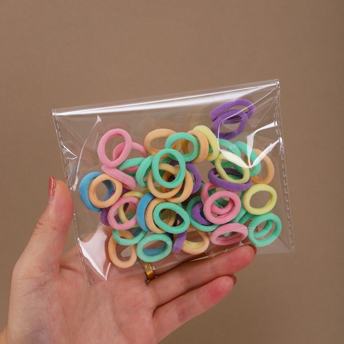 Anillo de pelo de pulgar de dibujos animados para niños, cabello de bebé, cabello de bebé, correa de cabello de alta elasticidad, banda de cabello no lesionada