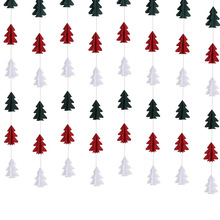 圣诞树拉花跨境新款圣诞节装饰道具立体迷你桌面摆件圣诞节场景挂