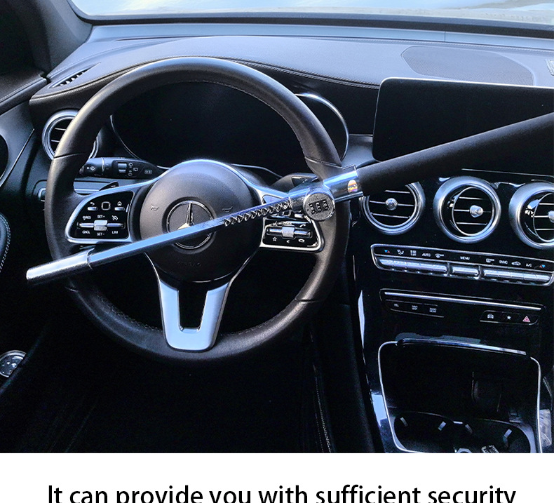 Cross-Border Exclusive Supply of Car Steering Wheel Anti-Theft Locks, Combination Locks, Car Anti-Theft Devices, Window Breakers, Combination Lock Cores, and Lock Sets