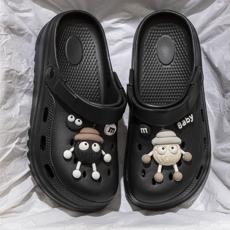 Sandals for Outer Wear Eva2025 Beach Clogs for Female Couples Summer Slippers Non-Slip Hot Selling Thick-Soled Women's Sandals