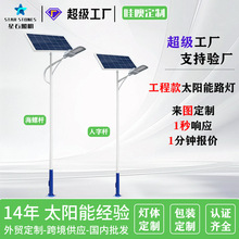 农村公路照明灯杆户外防水大功率市政工程款太阳能路灯6米新农村