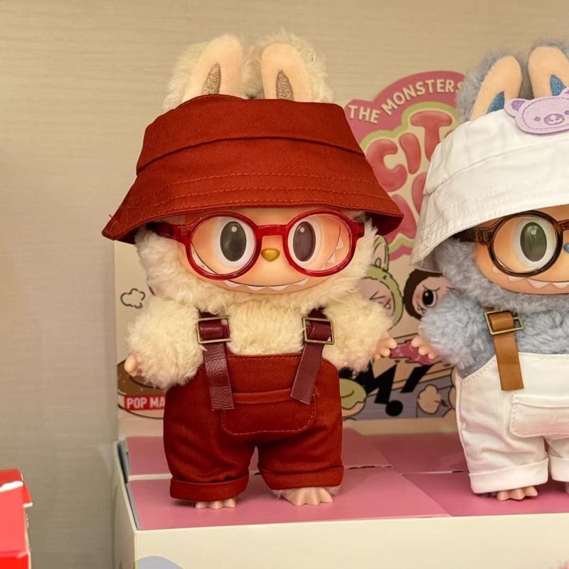 17cmlabubu ラブブ ブラインドボックス人形 第二世代 座りパーティーコンバット かわいい漫画ぬいぐるみジャンプスーツ|undefined