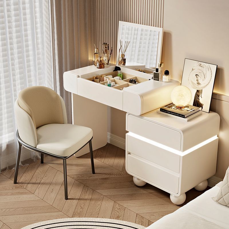 YB-07 흰색 데스크탑 + 흰색 캐비닛