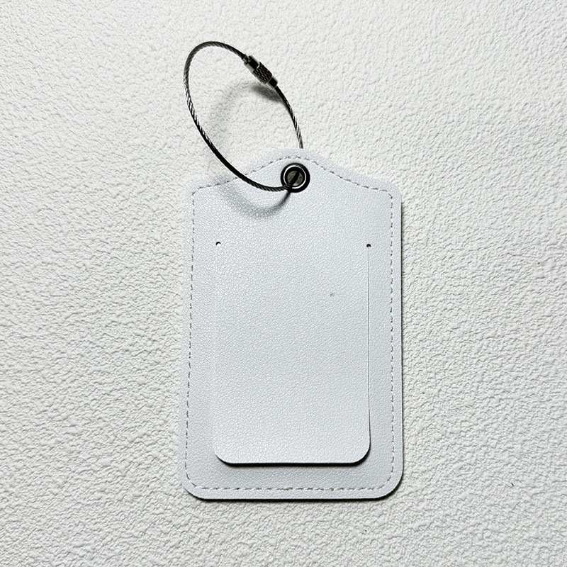 Etiqueta de equipaje de 2 piezas etiqueta de maleta, adorable etiqueta de bolsa de cuero PU única etiqueta de identificación de cobertura de privacidad etiqueta de identificación