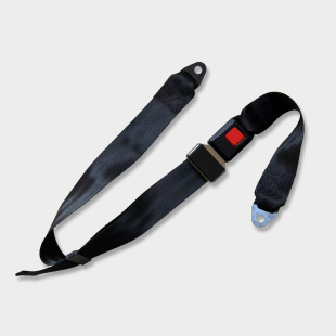 1.6m Black Polyester Two-Point Car Seat Belt Protective Safety Webbing "Car Seat Belt"