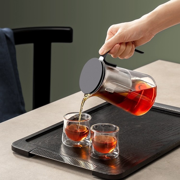 厂家直销新款磁吸飘逸壶公道杯玻璃高档茶水分离飘逸杯茶具泡茶壶