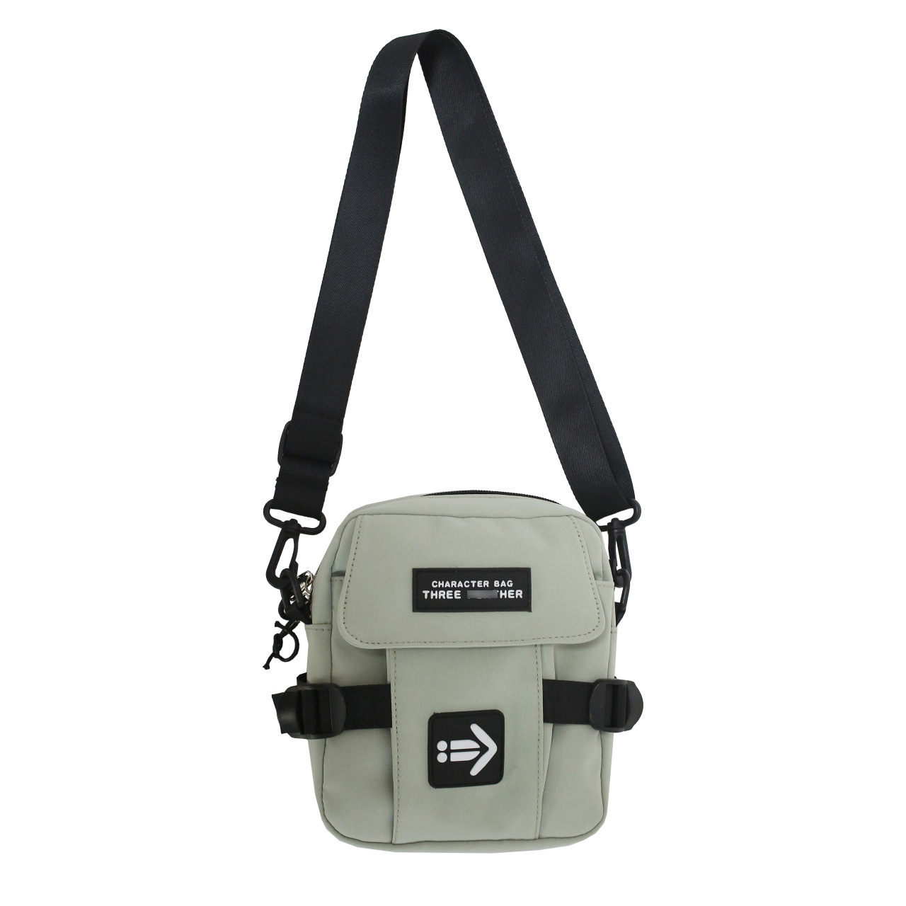 Nueva marca de moda bolsa de mensajero de los hombres de moda japonesa de la calle fresco de los hombres y de las mujeres bolsa de teléfono móvil ropa de trabajo estilo estudiante de hombro bolsa de mensajero