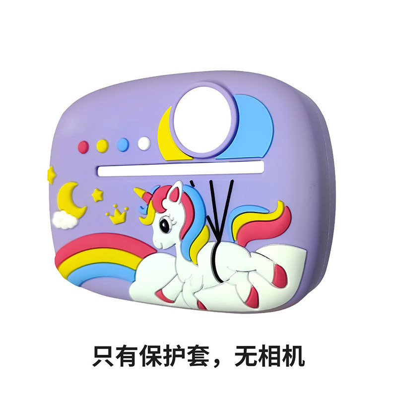 Nueva cámara de impresión para niños de 2400W píxeles transfronteriza Polaroid cámara digital de doble cámara instantánea de dibujos animados