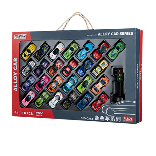 Baolexing alloy car children's gift box set toy racing car model ornaments model wholesale