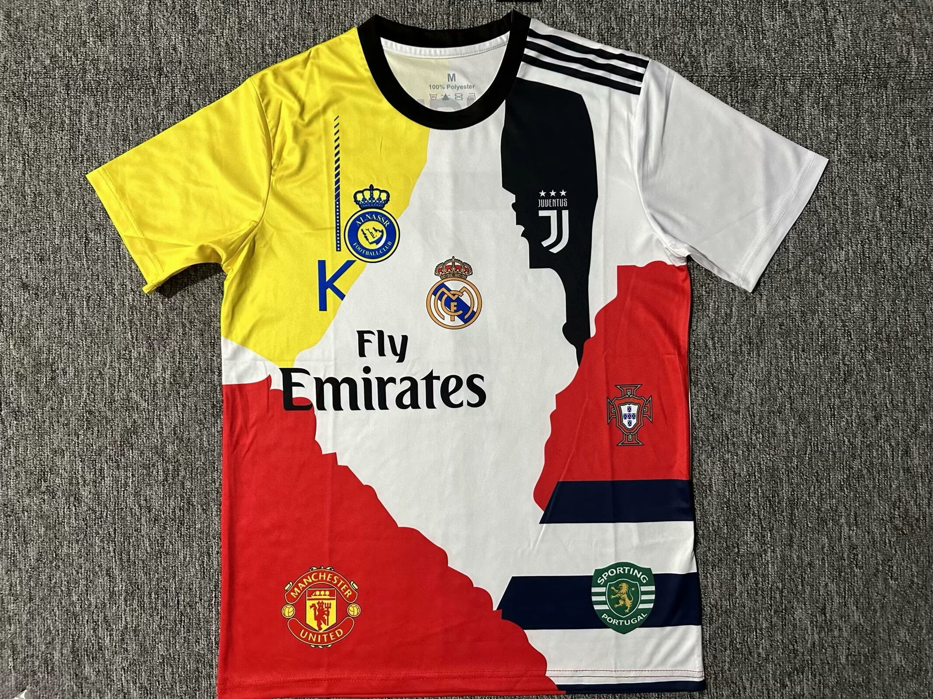 Коллекция футбольных футболок Barcelona Real Madrid Bayern Ajax Napoli Paris FC — разные дизайны, размеры S–XXL