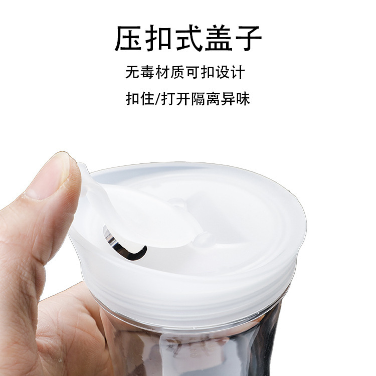 Jarra de agua fría, accesorios de tapa de plástico, tapa de acero inoxidable con filtro, tapa de jarra de jugo a rayas.