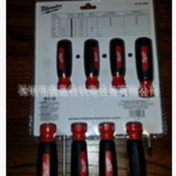 批发零售美国Milwaukee米沃奇8件螺丝刀 组合套装 48-22-2008