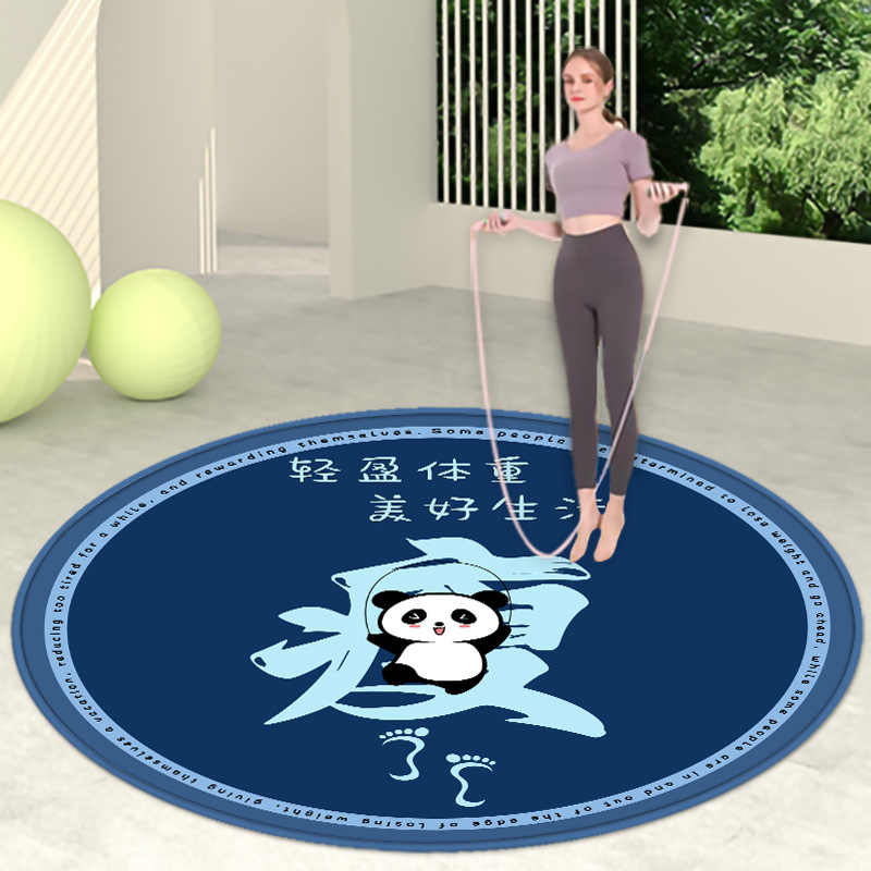 라운드 운동 발 팬더 로프 건너 뛰기 블루