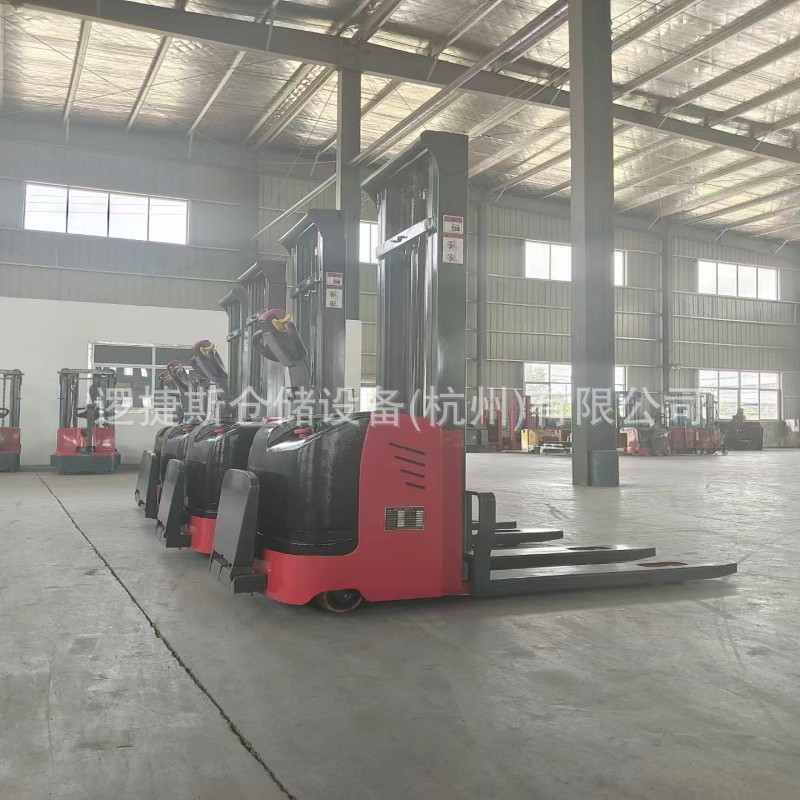 电动液压堆高车1.5吨2吨站驾式升高装卸铲车小型托盘堆垛车