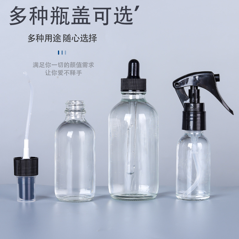 Botella de aerosol transparente engrosada multiusos regadera jarrón de riego de plástico desinfección botella de aerosol de sub-embalaje de alcohol