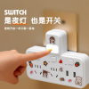 Jack Platoon and insertion Cartoon socket intelligence usb Night light converter socket Sticker wireless terminal block