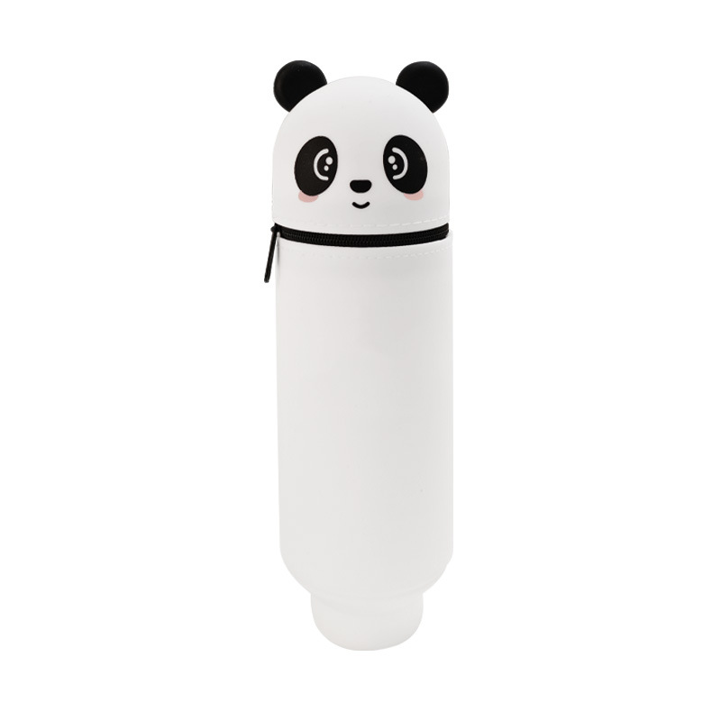 Estuche de lápices de silicona con diseño de panda