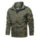 AliExpress 2024 New Spring and Autumn plus size Jacket Men's Windproof Waterproof Outdoor Hooded Jacket Men's Jacket