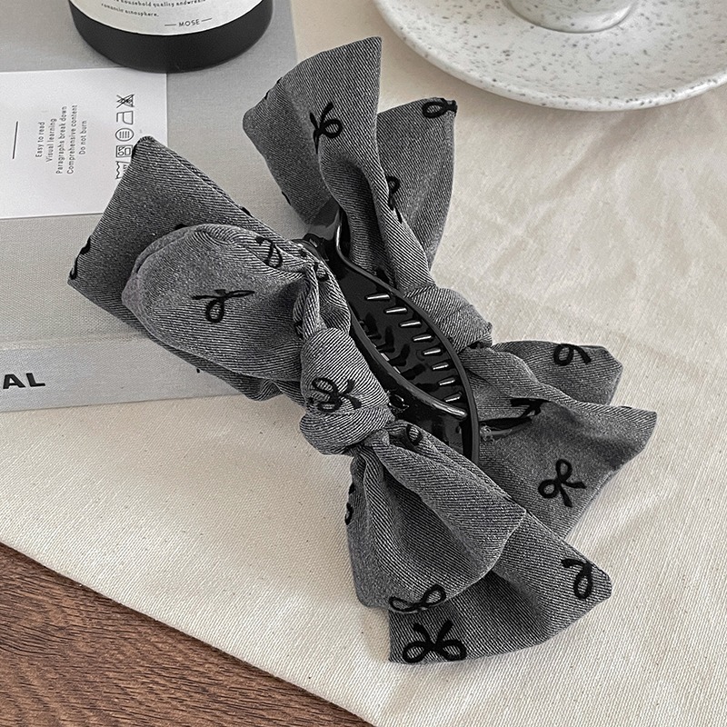 Red en línea serie gris adornamiento de cabello de alto grado anillo de cabello de intestino grueso 2025 nuevo cinturón de cabello de cráneo alto borde frangeo clips para mujeres