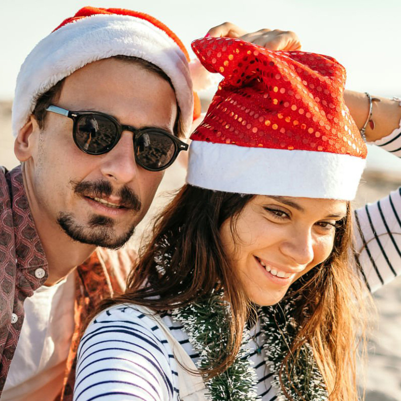 Navidad adulta gorras de Navidad gorras de decoración de fiesta de Navidad gorras de decoración de fiesta gorras al por mayor