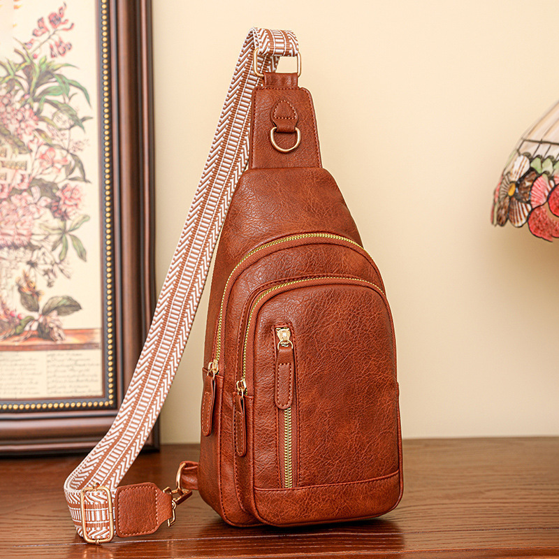 0312 Fashionable Women's Bag 2026 Mom Bag Large Capacity Chest Bag Soft Leather Texture Single Shoulder Crossbody Bag Backpack Cross-Border 0312 Fashionable Women's Bag 2026 Mom Bag Large Capacity Chest Bag Soft Leather Texture Single Shoulder Crossbody Bag Backpack Cross-Border